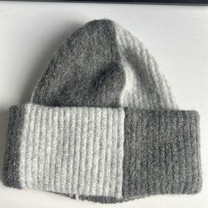 Maeve patched multi color beanie
